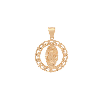 14K Gold Our Lady of Guadalupe Pendant