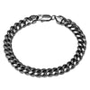 Black Rhodium Plated 9 mm Miami Cuban Link Bracelet (8.5 Inch)